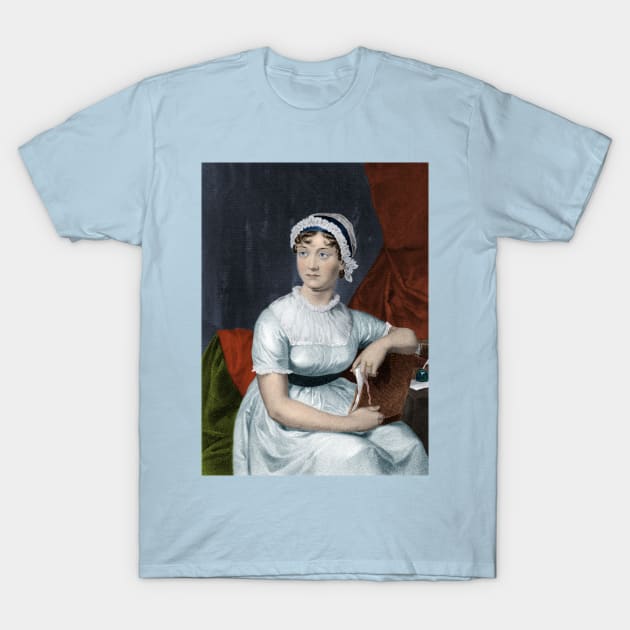 Jane Austen, English Author, British Literature T-Shirt by ScienceSource